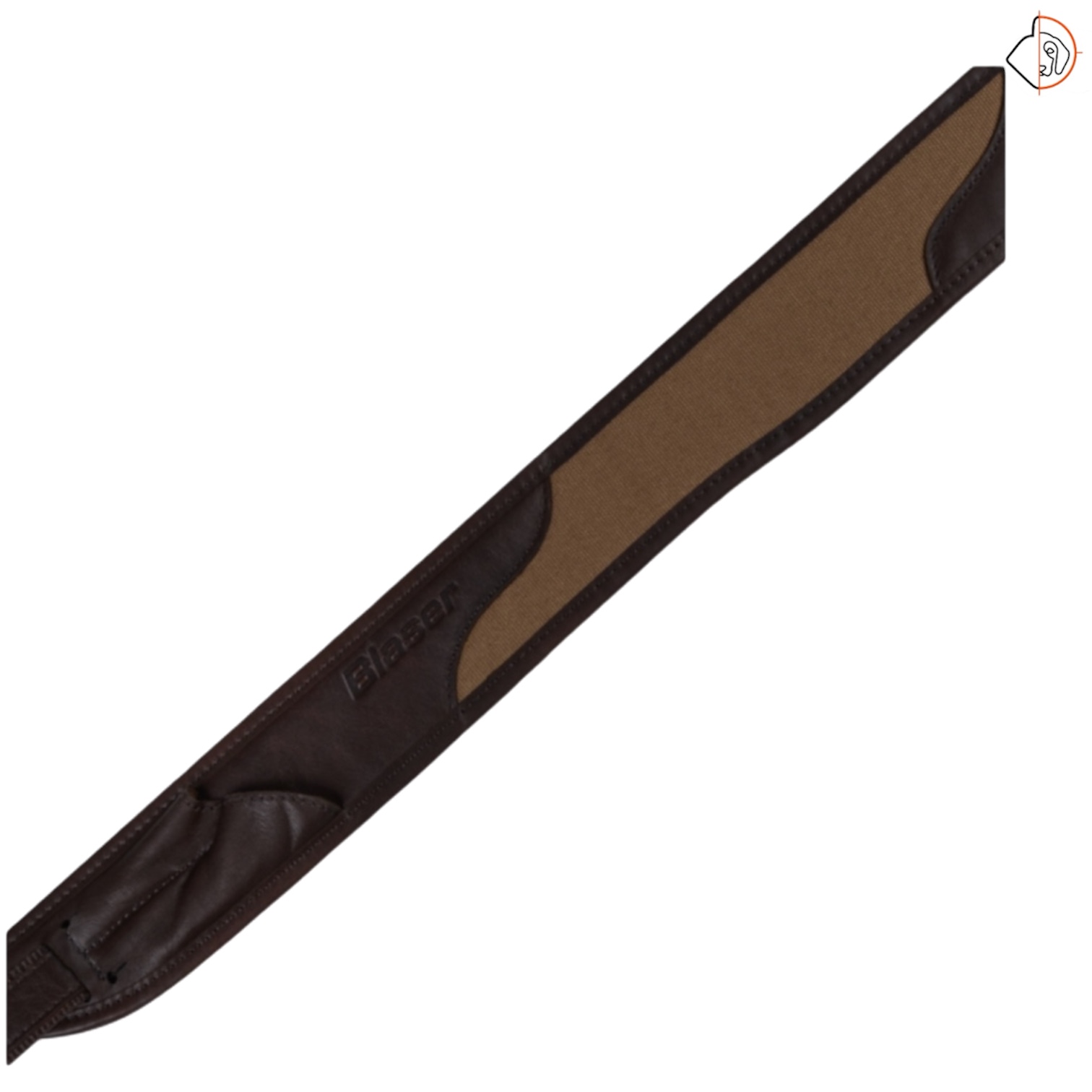 Sangle carabine BLASER Canvas & cuir marron – Image 2