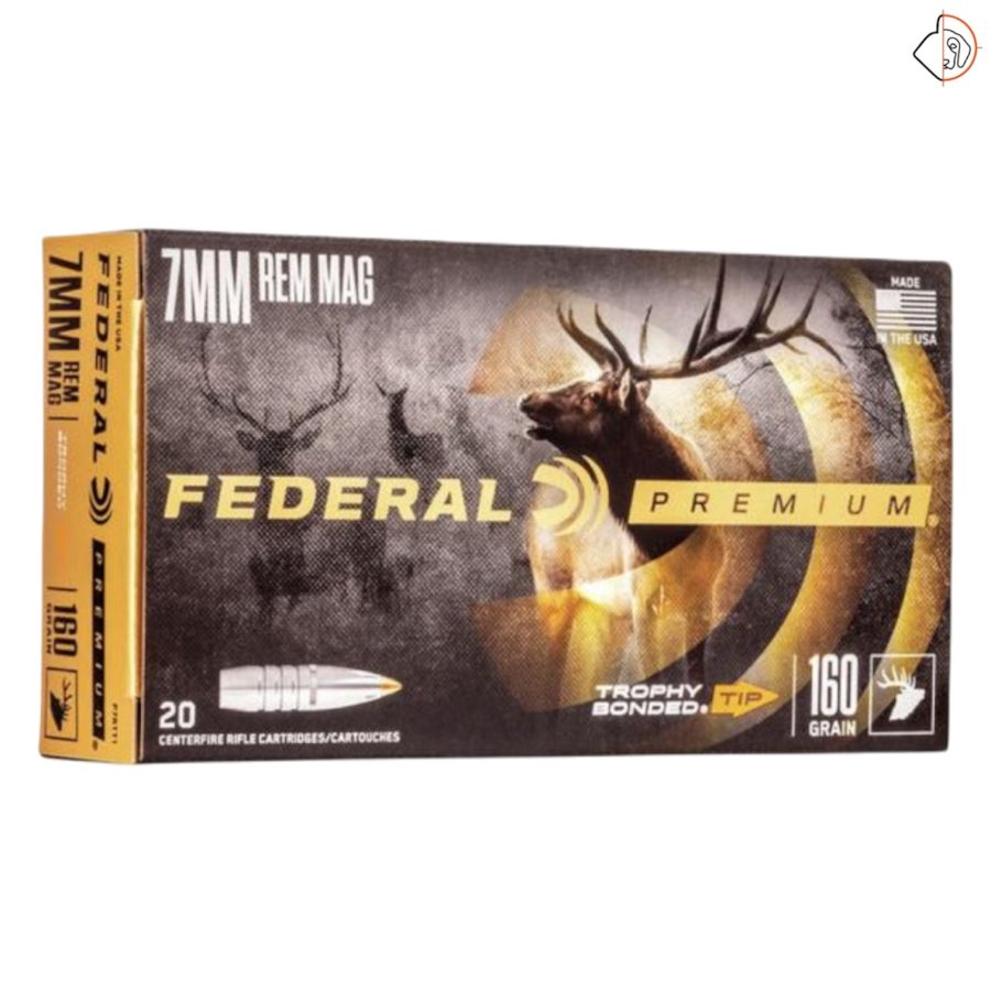 FEDERAL 7mm rem Trophy Bonded Tip 160 GR